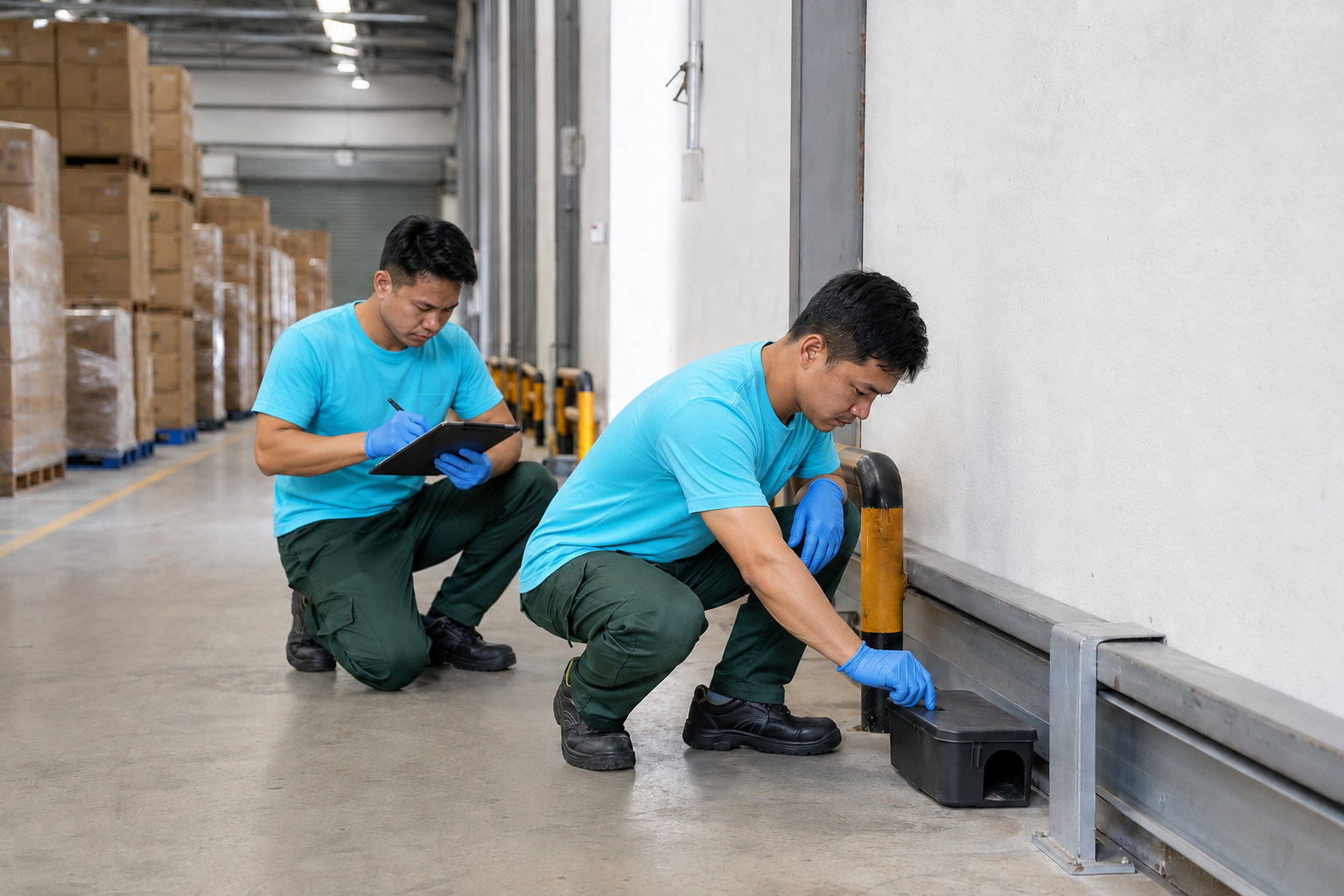 Kiểm tra số lượng côn trùng trong bẫy